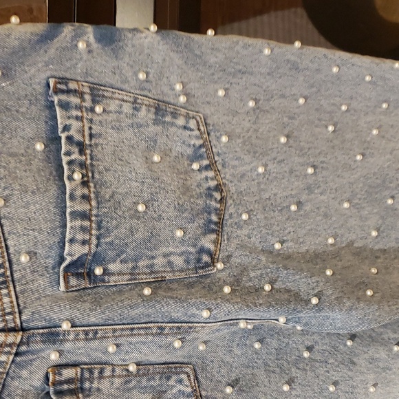 Nwt BLANK NYC Pearl Embellished Jeans 25 size - Picture 8 of 11